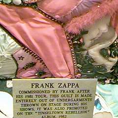 Quilt Made For Zappa Entirely Out Of Fans Underpants!!